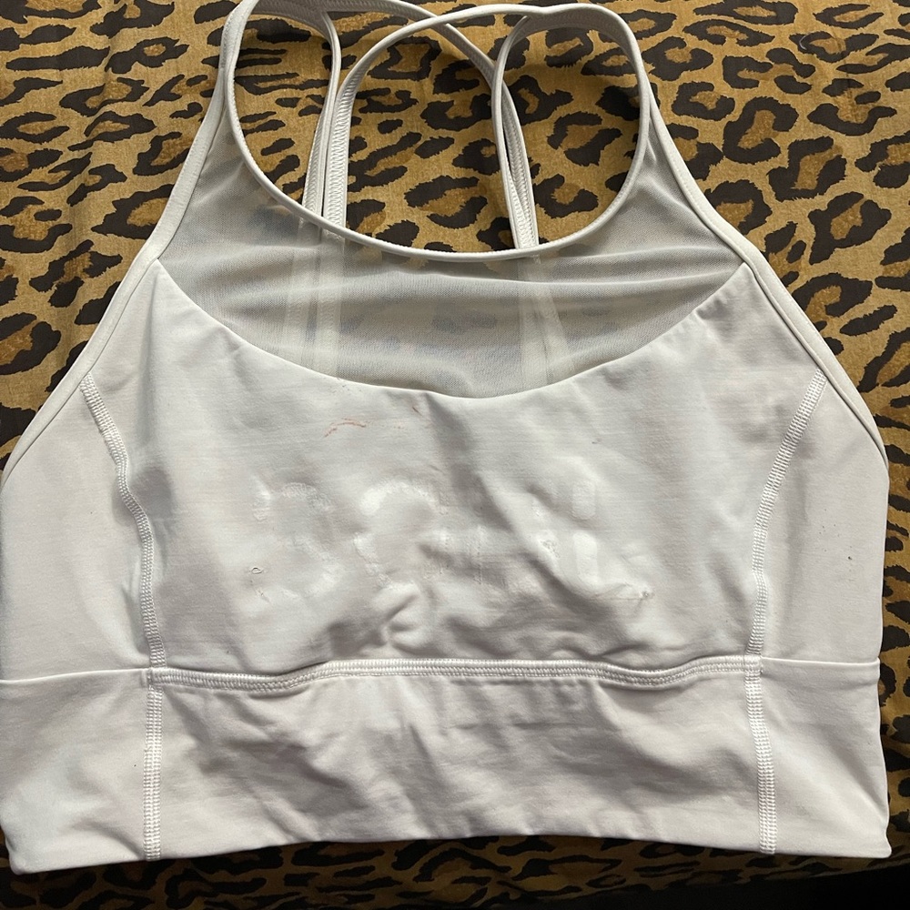 Lululemon clip in long line bra size 10